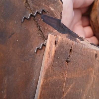 Beautiful Early era Antique dresser with a carved harp mounted Mirror