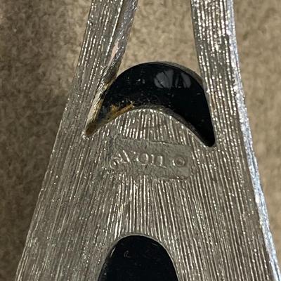 Red enamel, black Avon and brown chicos necklaces