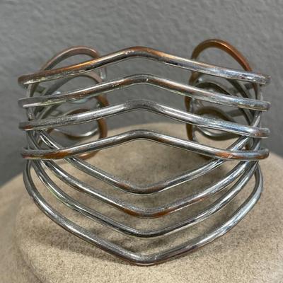 Silver tone bracelets