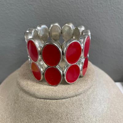 Silver tone bracelets