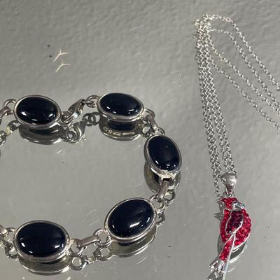 Cardinal necklace & 925 bracelet
