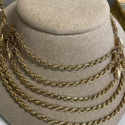 Layered necklaces