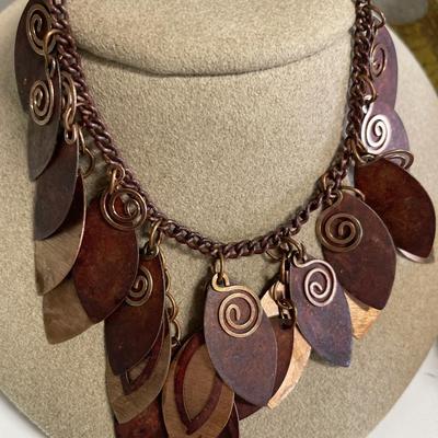 Mauve/burgundy necklaces