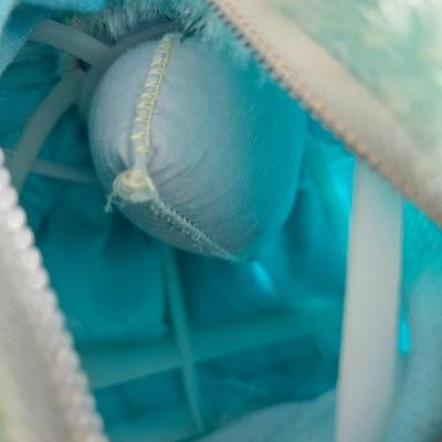 Vintage pajama bag doll with a 1966 Mattel Cheerful Tearful Baby Doll with some accessories