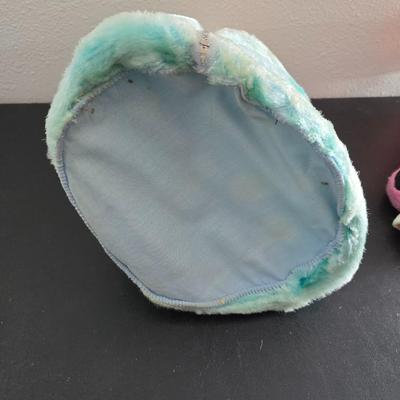 Vintage pajama bag doll with a 1966 Mattel Cheerful Tearful Baby Doll with some accessories