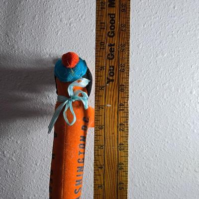 Three vintage felt stuffed dogs - 4-H Center souvenir dog, purple poodle dog, and a "Personality Pet" Dog by the Collegiate...