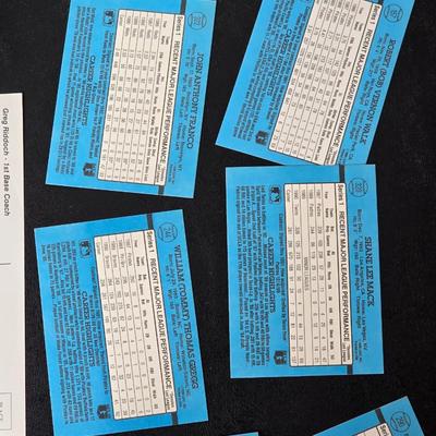 Collection of baseball cards - Signed Greg Riddoch cards -