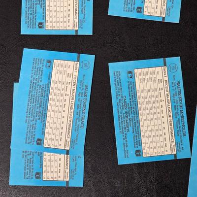 Collection of baseball cards - Signed Greg Riddoch cards -