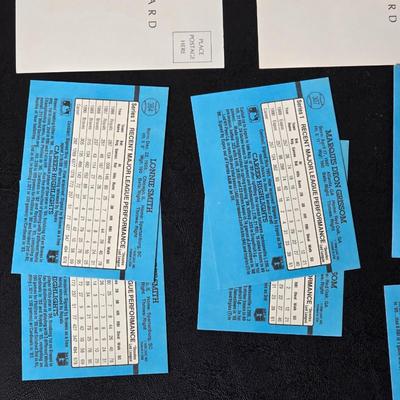 Collection of baseball cards - Signed Greg Riddoch cards -