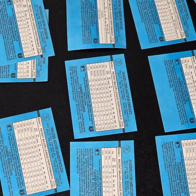 Collection of baseball cards - Signed Greg Riddoch cards -