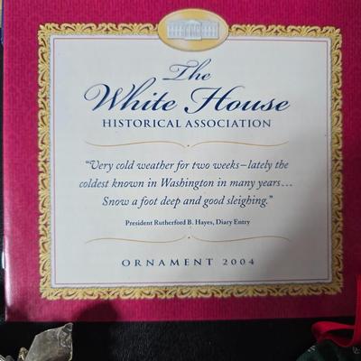 Nice collection of Christmas tree ornaments - USA Glass bulbs - White house - Santas - Angels - newer & vintage