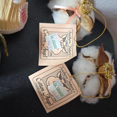 Nice collection of Christmas tree ornaments - USA Glass bulbs - White house - Santas - Angels - newer & vintage