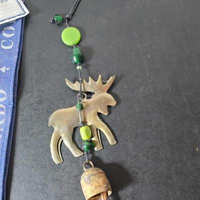 Brand new Moose themed items - Socks - Kitchen Towel- Wind chime - Wildlife greeting cards ? GIFT IDEAS!