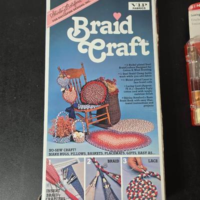 New Crafting items - Needlecraft kit - Braid Craft deluxe tool set - small sewing kit and a craft-Acholic coffee mug GREAT GIFT IDEAS!