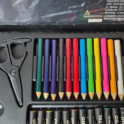 Three Art set boxes - Paints- Pastels - colored pencils - crayons GREAT GIFT IDEAS!
