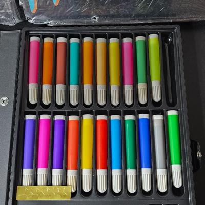Three Art set boxes - Paints- Pastels - colored pencils - crayons GREAT GIFT IDEAS!