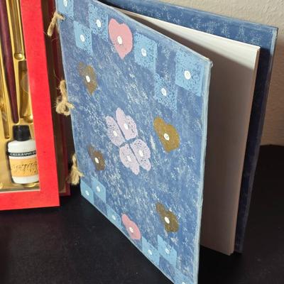 Calligrapher's Studio set with extra Calligrapher's pens - Colored and Black - With new Journal and booklet GREAT GIFT IDEAS!