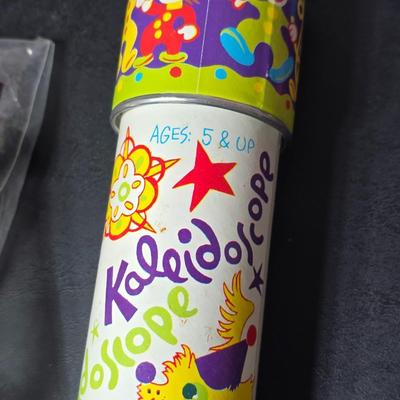 Collection of Children's toys - Spelling game - walkie talkies - Dinosaur pins - Kaleidoscope - and more GREAT GIFT IDEAS!