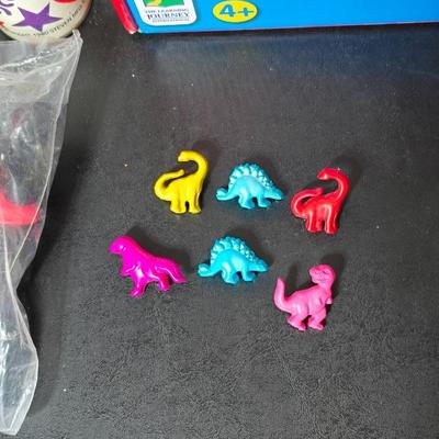 Collection of Children's toys - Spelling game - walkie talkies - Dinosaur pins - Kaleidoscope - and more GREAT GIFT IDEAS!