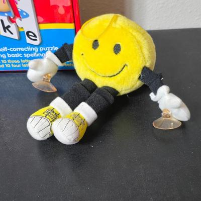 Collection of Children's toys - Spelling game - walkie talkies - Dinosaur pins - Kaleidoscope - and more GREAT GIFT IDEAS!