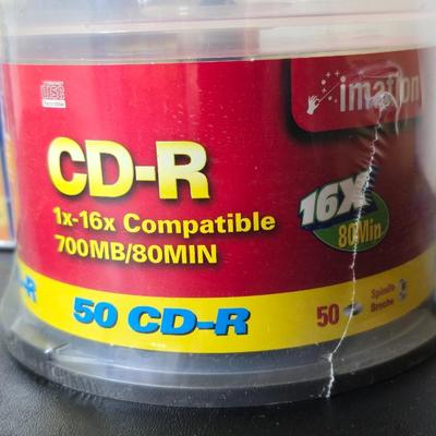 Home office -LG Ultra Slim portable DVD Writer - 50 new CD-R discs Jewel cases - New Lexas 4GB USB Jump drive