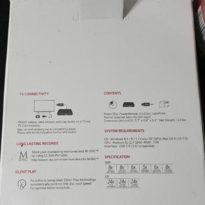 Home office -LG Ultra Slim portable DVD Writer - 50 new CD-R discs Jewel cases - New Lexas 4GB USB Jump drive