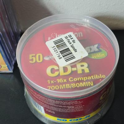 Home office -LG Ultra Slim portable DVD Writer - 50 new CD-R discs Jewel cases - New Lexas 4GB USB Jump drive