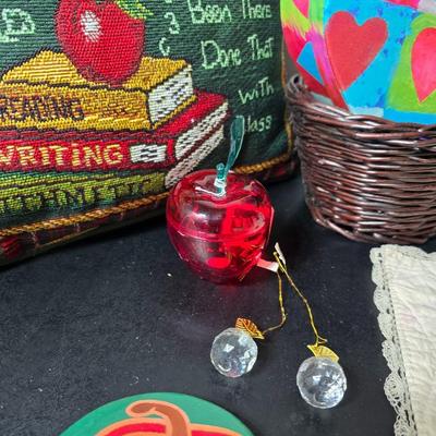 For the TEACHER - Apples - notecards - Pillow - mug - bulletin board - and much more apple themed!