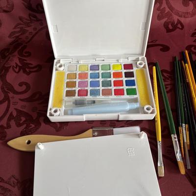 Water Colors and Brushes
