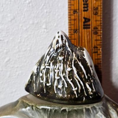 Vintage 1976 Jim Beam Colorado Centennial decanter with Copper Craft solid copper spittoon cuspidor