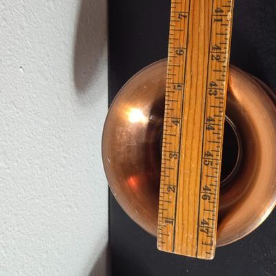 Vintage 1976 Jim Beam Colorado Centennial decanter with Copper Craft solid copper spittoon cuspidor