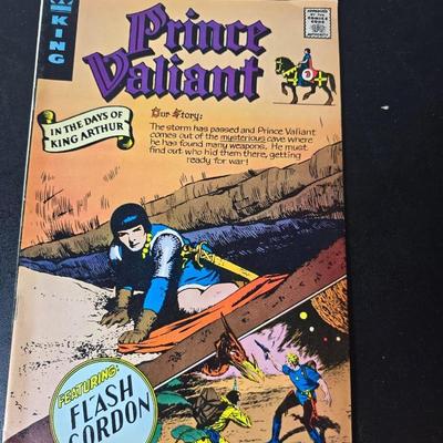 Collection of Six Vintage Comic books - Quincy - Tiger & Quincy - Beetle Bailey - The Phantom - Prince Valiant 1970's mostly