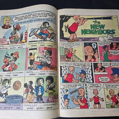 Collection of Six Vintage Comic books - Quincy - Tiger & Quincy - Beetle Bailey - The Phantom - Prince Valiant 1970's mostly
