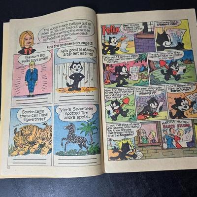 Collection of Six Vintage Comic books - Quincy - Tiger & Quincy - Beetle Bailey - The Phantom - Prince Valiant 1970's mostly