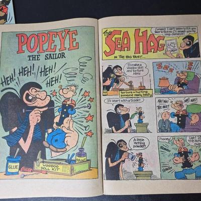 Collection of Six Vintage Comic books - Quincy - Tiger & Quincy - Beetle Bailey - The Phantom - Prince Valiant 1970's mostly