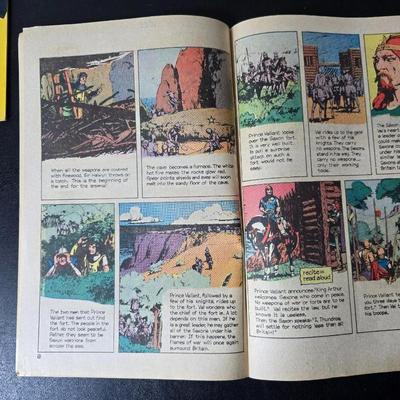 Collection of Six Vintage Comic books - Quincy - Tiger & Quincy - Beetle Bailey - The Phantom - Prince Valiant 1970's mostly