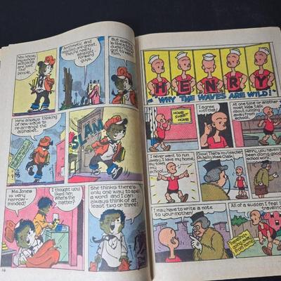Collection of Six Vintage Comic books - Quincy - Tiger & Quincy - Beetle Bailey - The Phantom - Prince Valiant 1970's mostly