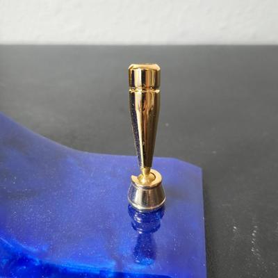 Beautiful gemstone globe pen set GREAT GIFT IDEA!