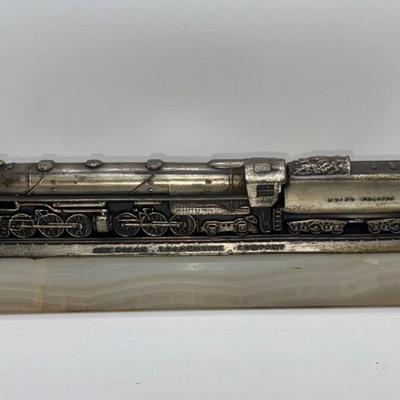 Railroad - Ca 1940 Union Pacific Railroad UPRR Challenger Desk Set W/Marble Base
