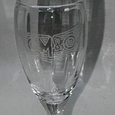 Railroad - Gulf, Mobile, & Ohio GM & O Railroad Cordial Glass