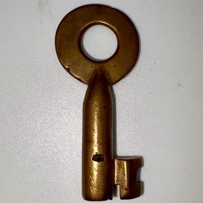 Railroad - Working Brass Kansas City, Ft. Scott & Memphis KCFS&M Railroad Lock & Key