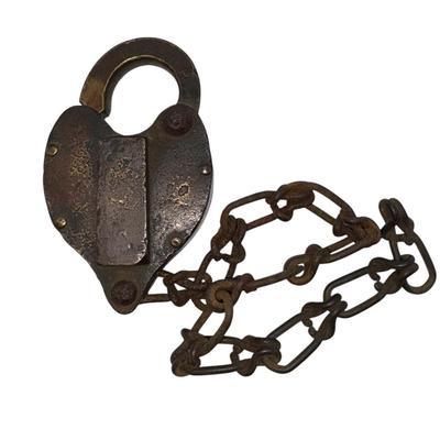 Railroad - Chicago, Indiana & Southern CI&S Railroad Brass Lock, No Key