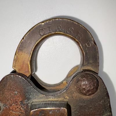 Railroad - Chicago, Indiana & Southern CI&S Railroad Brass Lock, No Key