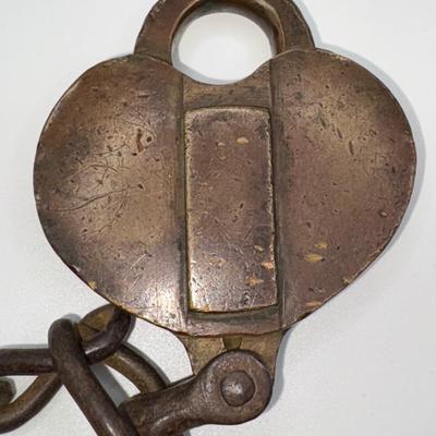 Railroad - Ohio & Mississippi O&M Railway Brass Lock - Locked W/No Key