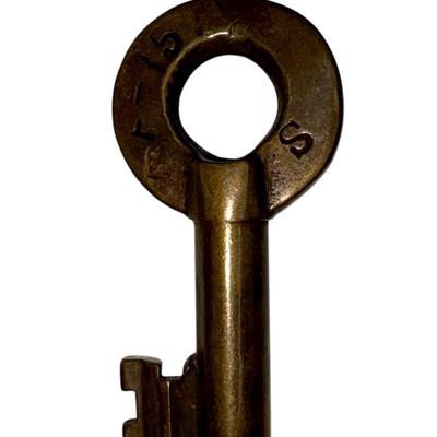 Railroad - Hocking Valley Railroad HVRR Brass Barrel Key