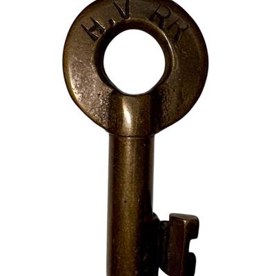 Railroad - Hocking Valley Railroad HVRR Brass Barrel Key