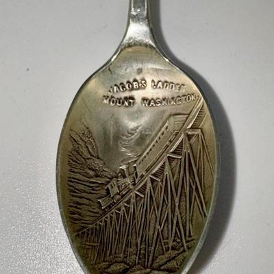 Railroad - 1852 Sterling Silver Spoon, Jacob’s Ladder, Mt. Washington, NH, Wt. = 9g