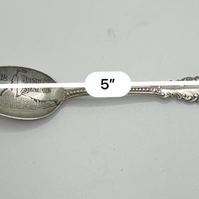 Railroad - Sterling Silver Spoon, St. Louis Union Railroad Station, Wt. = 15.8g