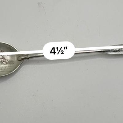 Railroad - Sterling Silver Souvenir Spoon, Galveston Railroad Causeway, Wt. = 12g
