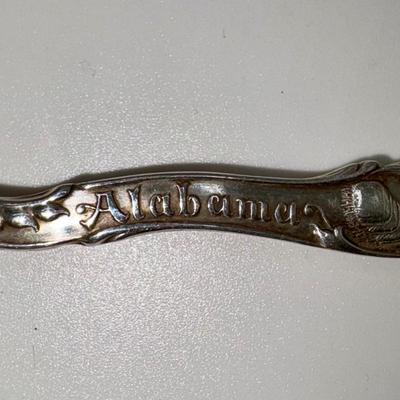 Railroad - Souvenir Sterling Silver Spoon, Ft. Payne, AL Railroad Depot, Wt. = 22g